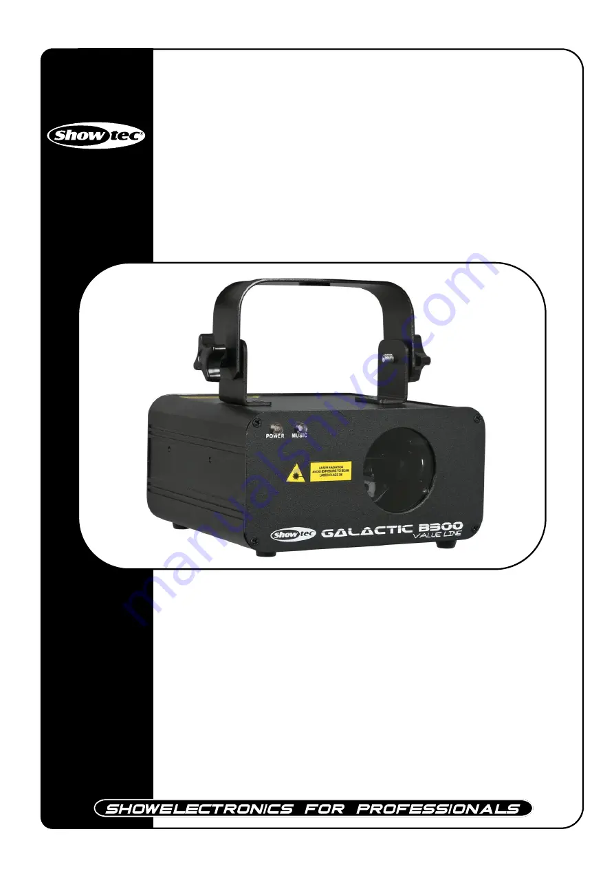 SHOWTEC galactic b300 Manual Download Page 1