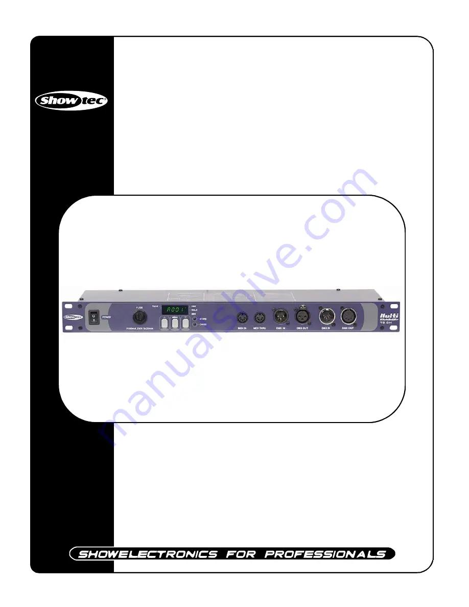 SHOWTEC Multi-Exchanger 72CH User Manual Download Page 1