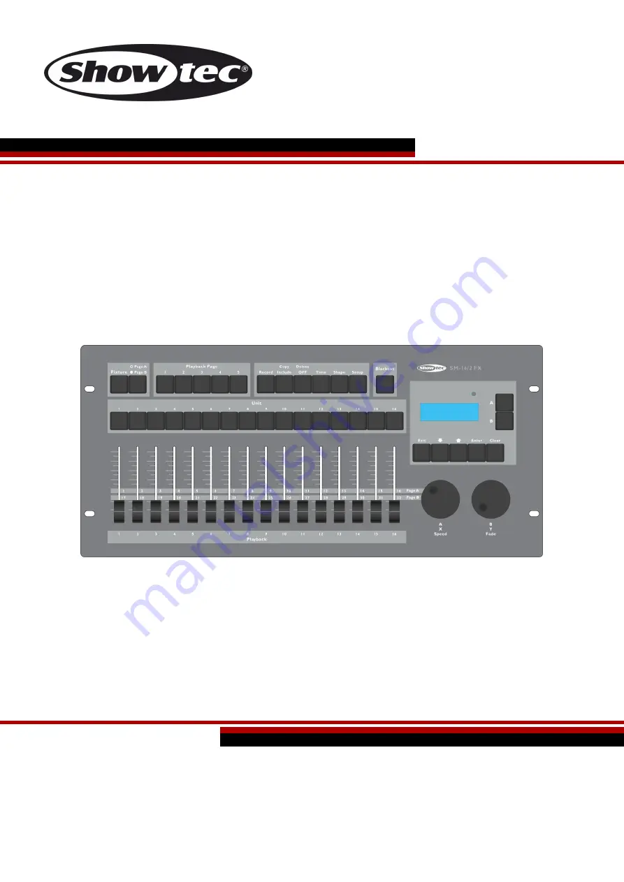 SHOWTEC SM-16/2 FX Скачать руководство пользователя страница 1