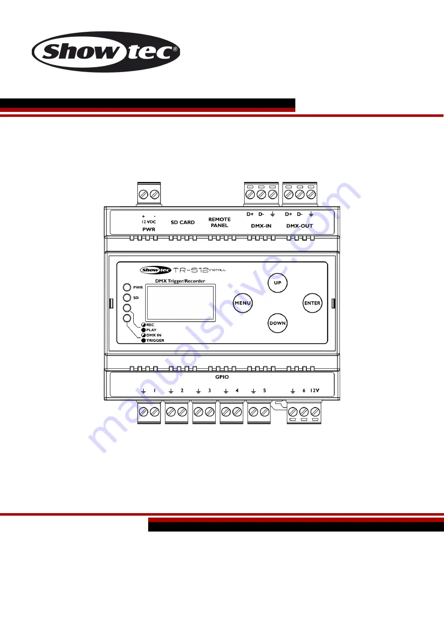 SHOWTEC TR-512 User Manual Download Page 1