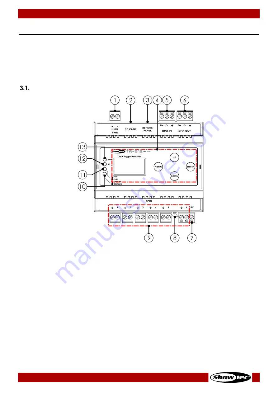 SHOWTEC TR-512 User Manual Download Page 9