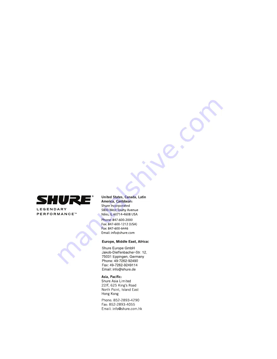 Shure KSM9HS User Manual Download Page 12