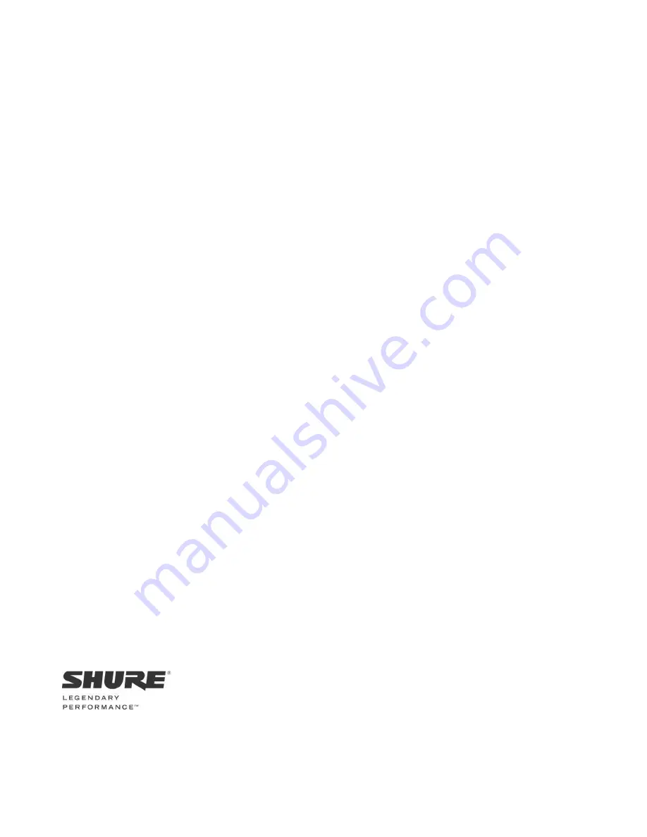 Shure RP 6004 User Manual Download Page 14