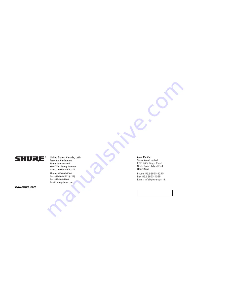 Shure SBC210 User Manual Download Page 76