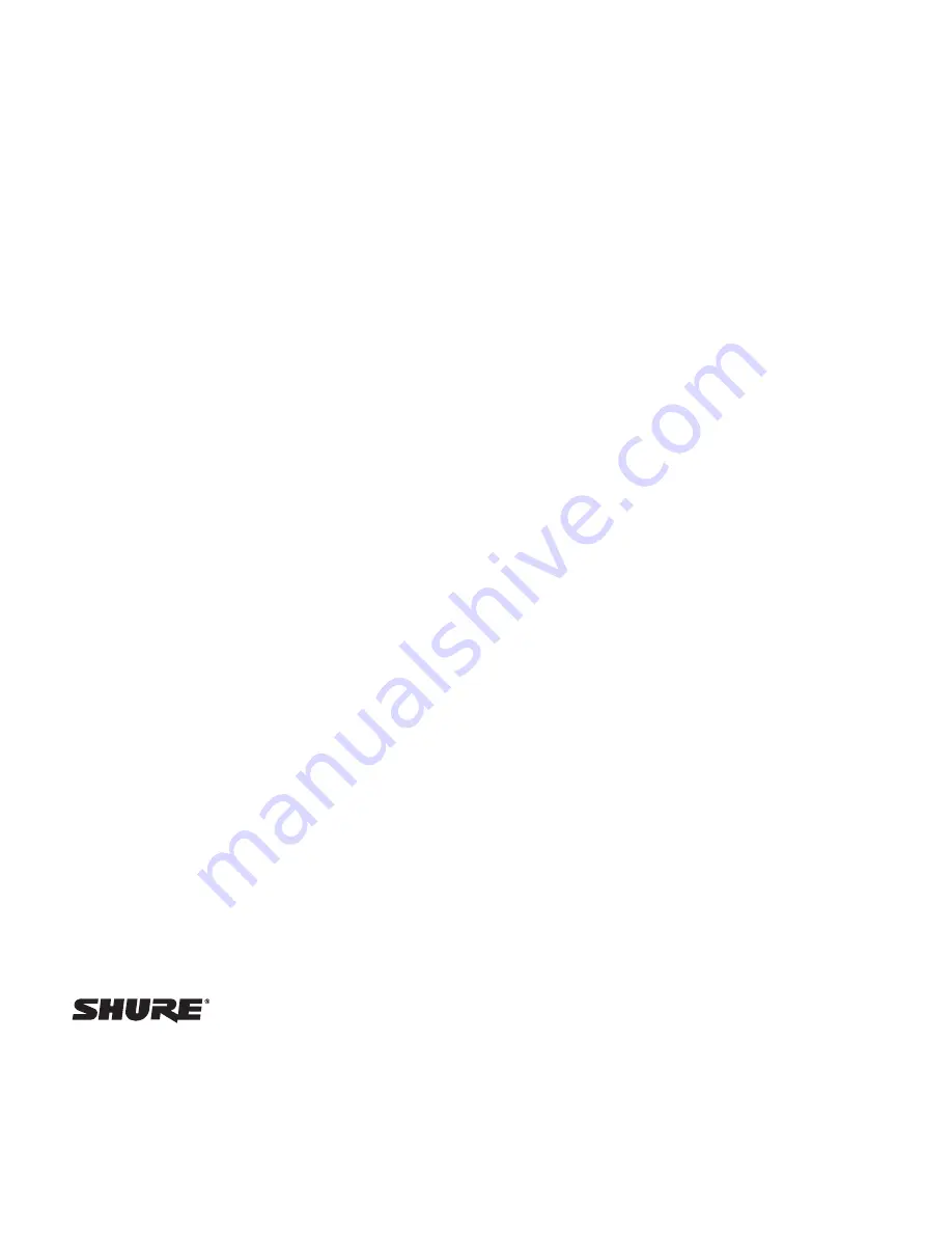 Shure SCM262 Скачать руководство пользователя страница 11