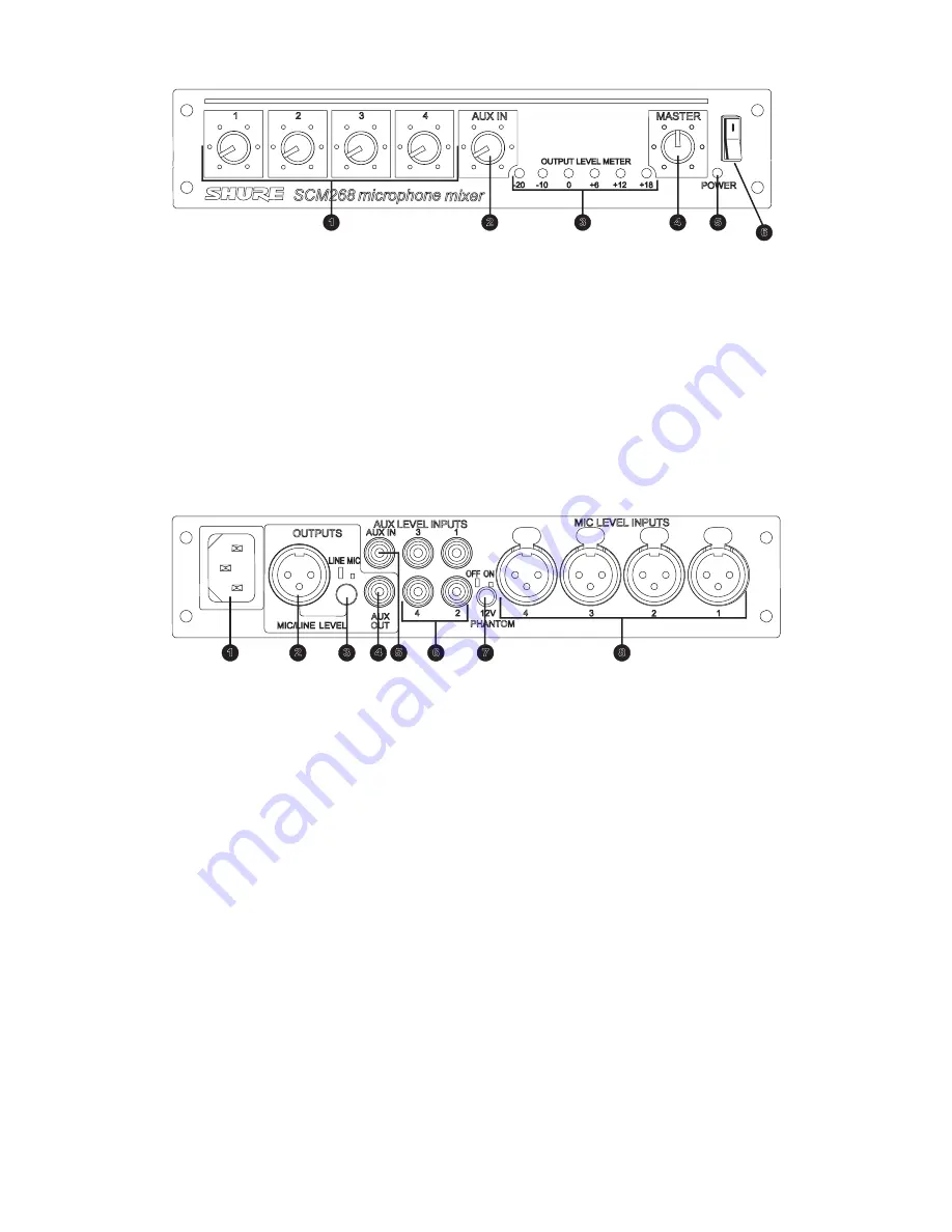 Shure SCM268E User Manual Download Page 10