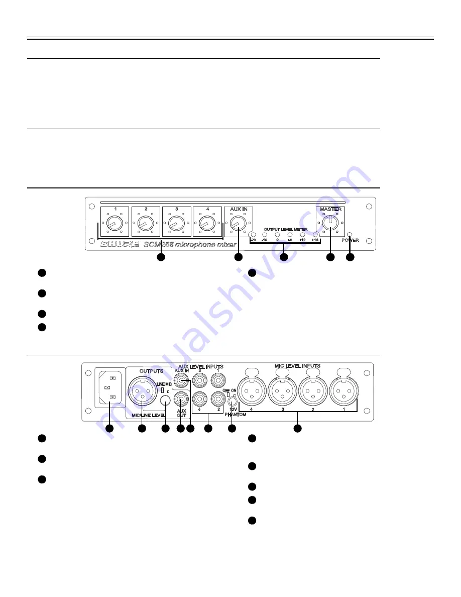 Shure SCM268E User Manual Download Page 22