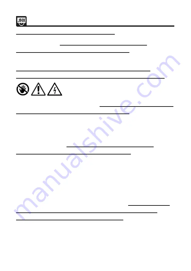 SHX SHX05FW450 Operating Manual Download Page 3