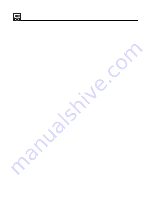 SHX SHX05FW450 Operating Manual Download Page 30