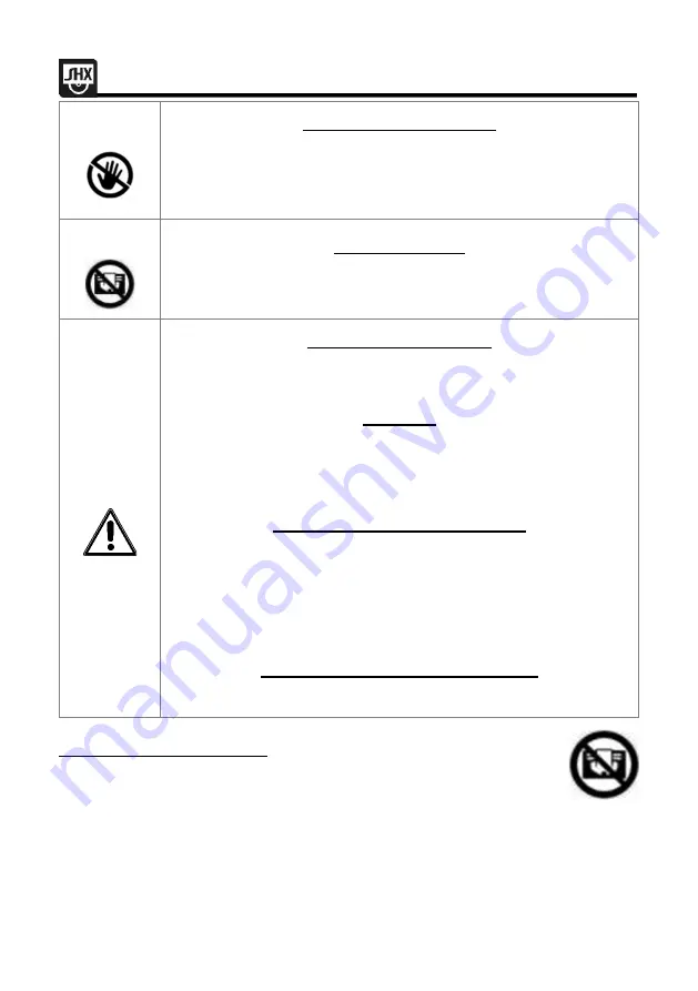 SHX SHX05FW450 Operating Manual Download Page 59