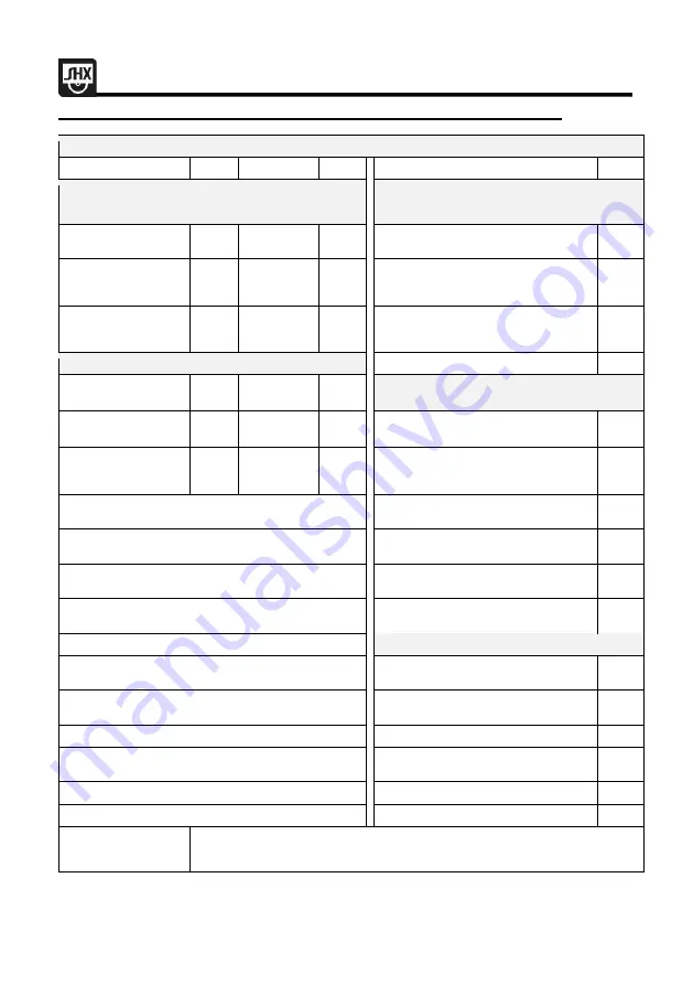 SHX SHX05FW450 Operating Manual Download Page 65