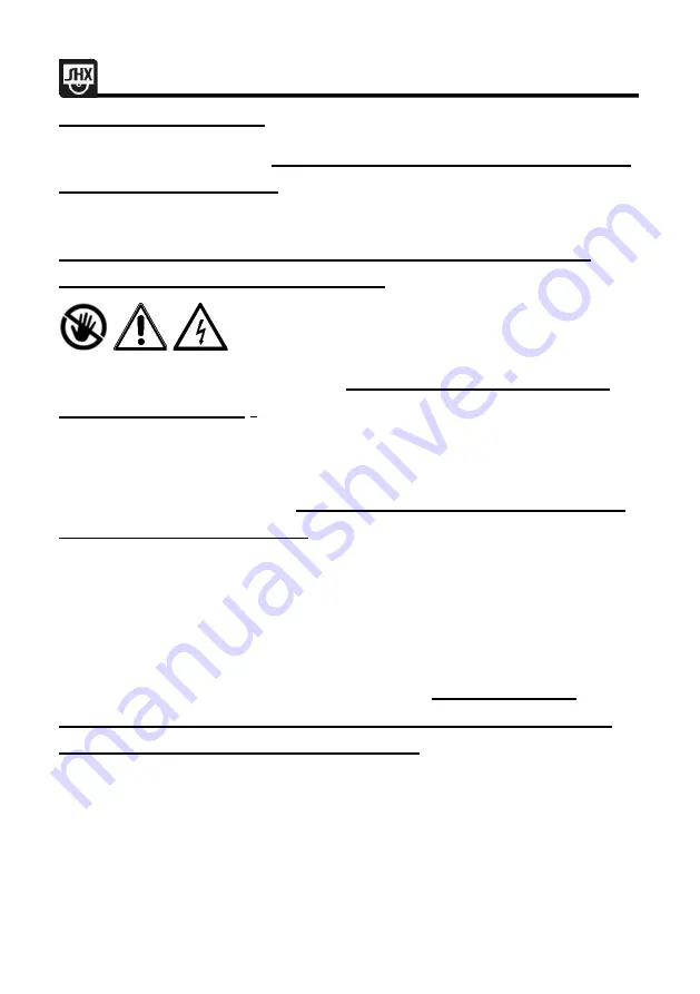 SHX SHX05FW450 Operating Manual Download Page 69