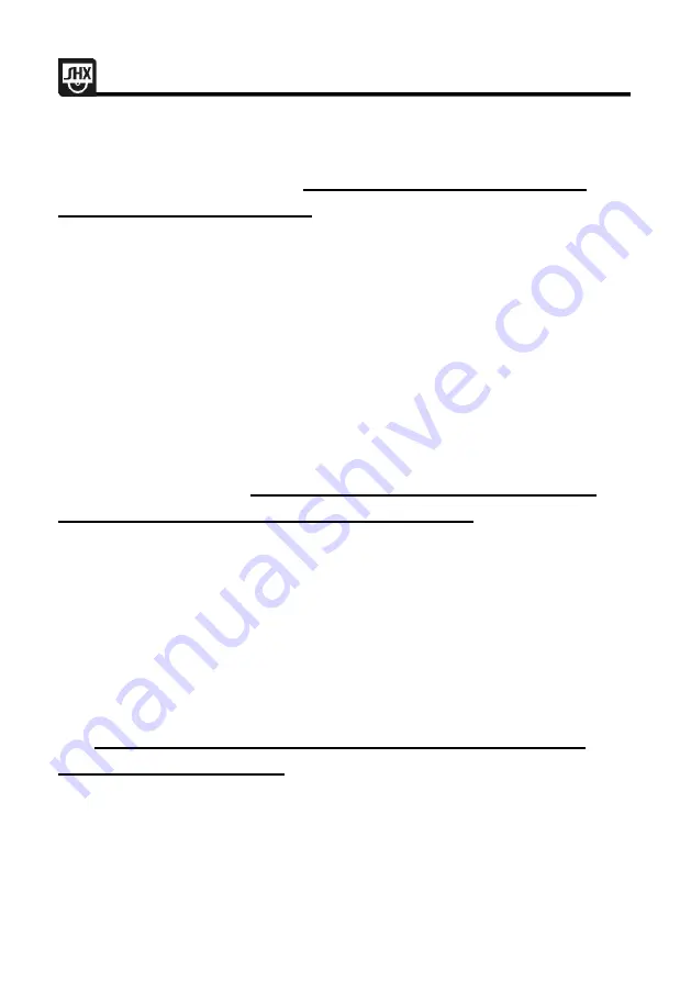 SHX SHX05FW450 Operating Manual Download Page 72