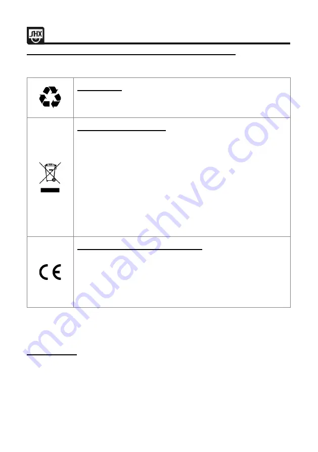 SHX SHX05FW450 Operating Manual Download Page 125