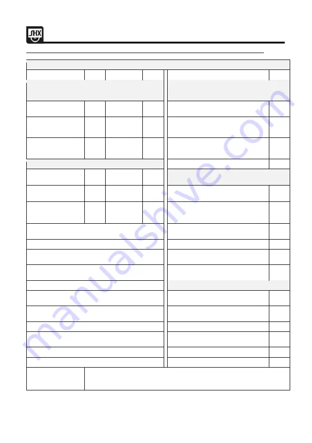 SHX SHX05FW450 Operating Manual Download Page 131