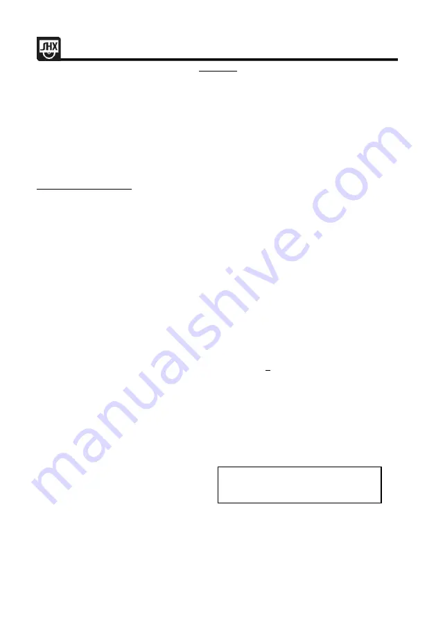 SHX SHX05FW450 Operating Manual Download Page 132