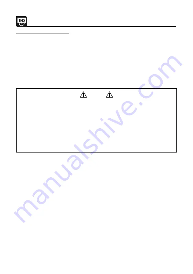 SHX SHX08TKV2000 Operating Manual Download Page 59