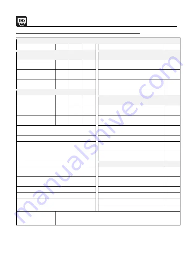 SHX SHX08TKV2000 Operating Manual Download Page 137