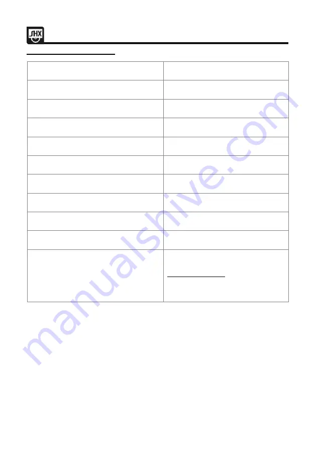 SHX SHX16HL2000 Operating Manual Download Page 78