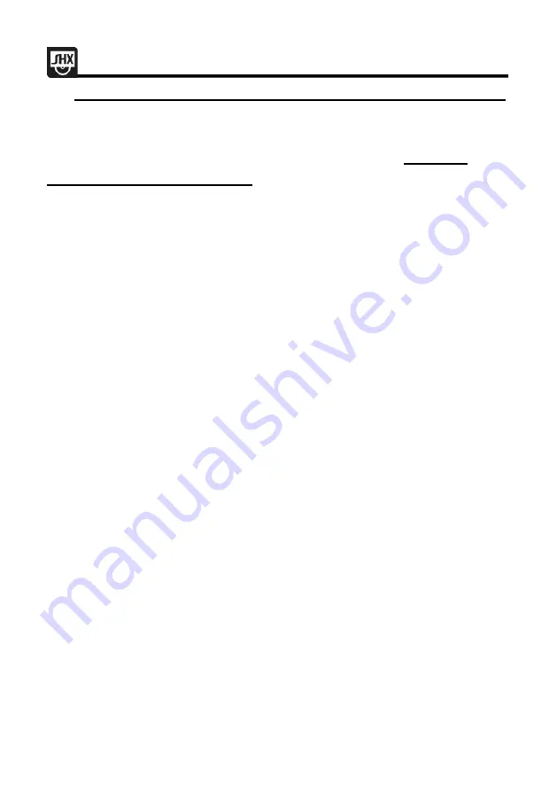 SHX SHX16HL2000 Operating Manual Download Page 87