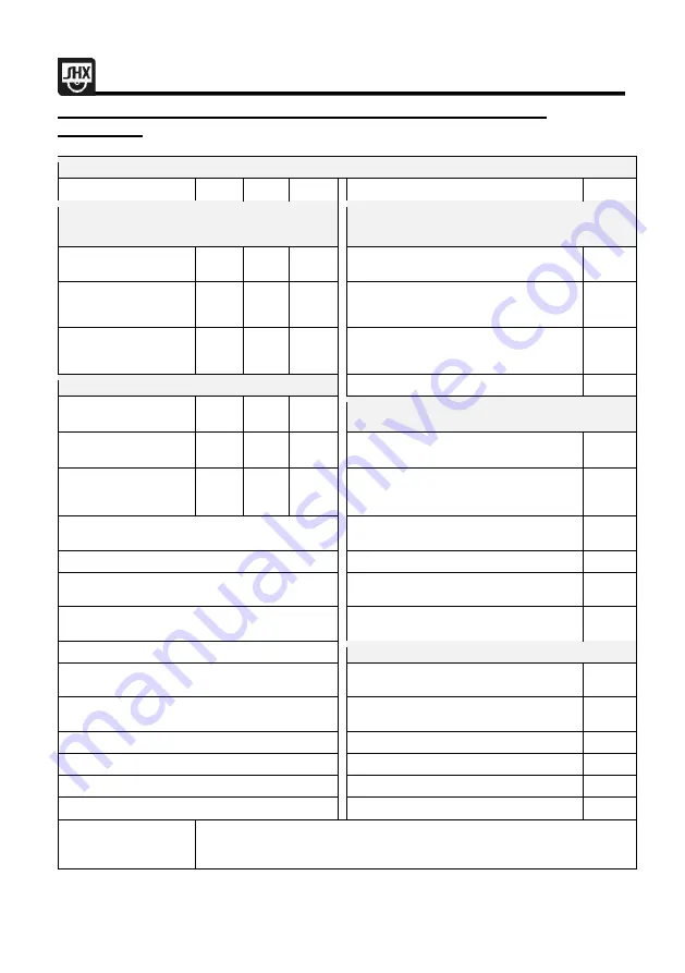 SHX SHX16HL2000 Operating Manual Download Page 127