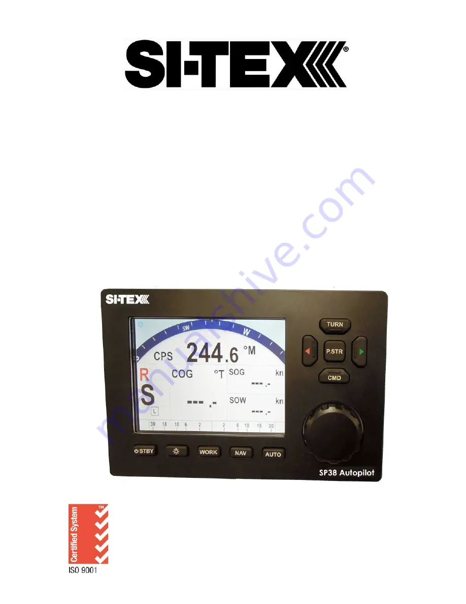 Si-tex SP38 Installation And Operation Manual Download Page 1