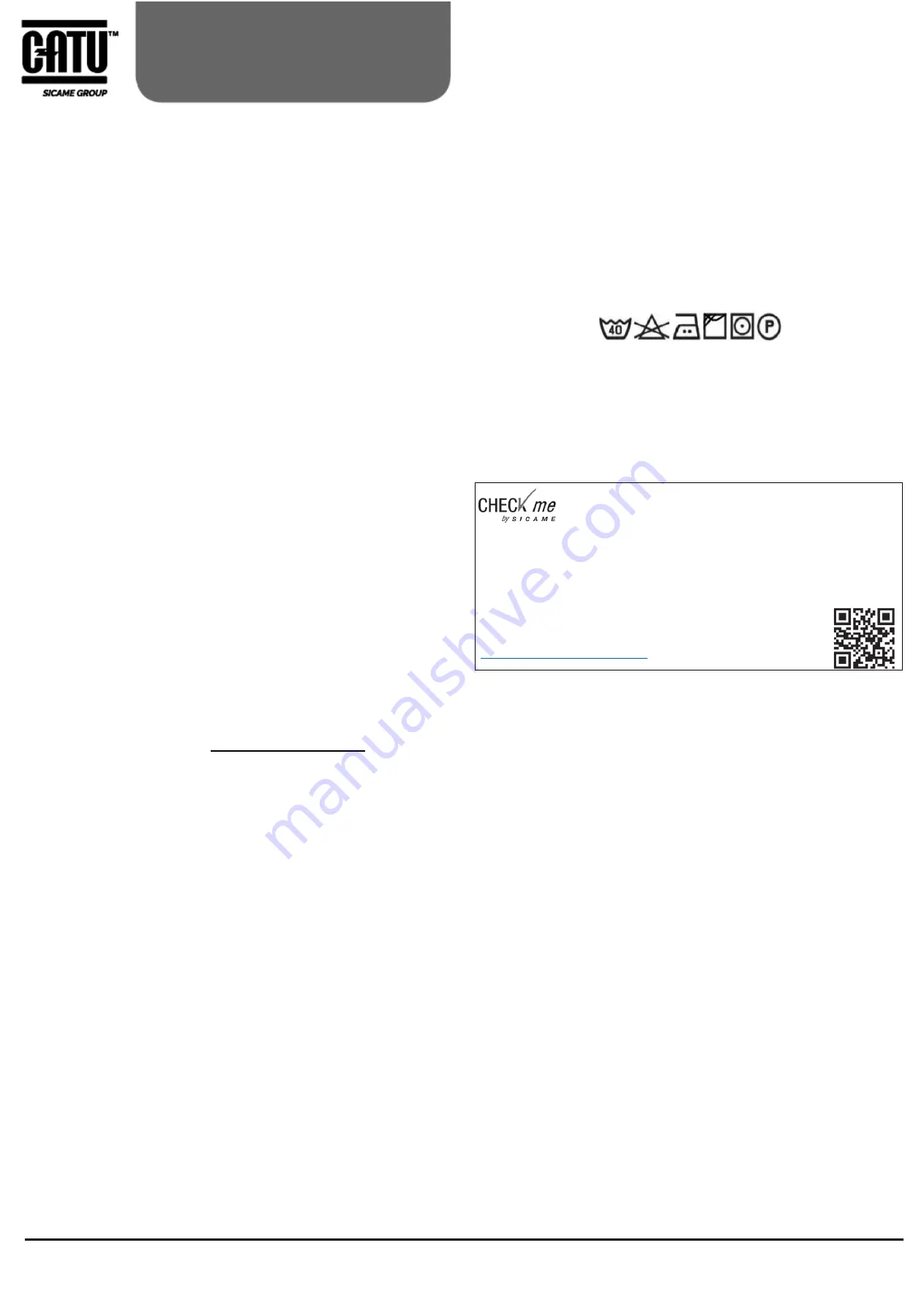 Sicame CATU AFG-23 Series Manual Download Page 15