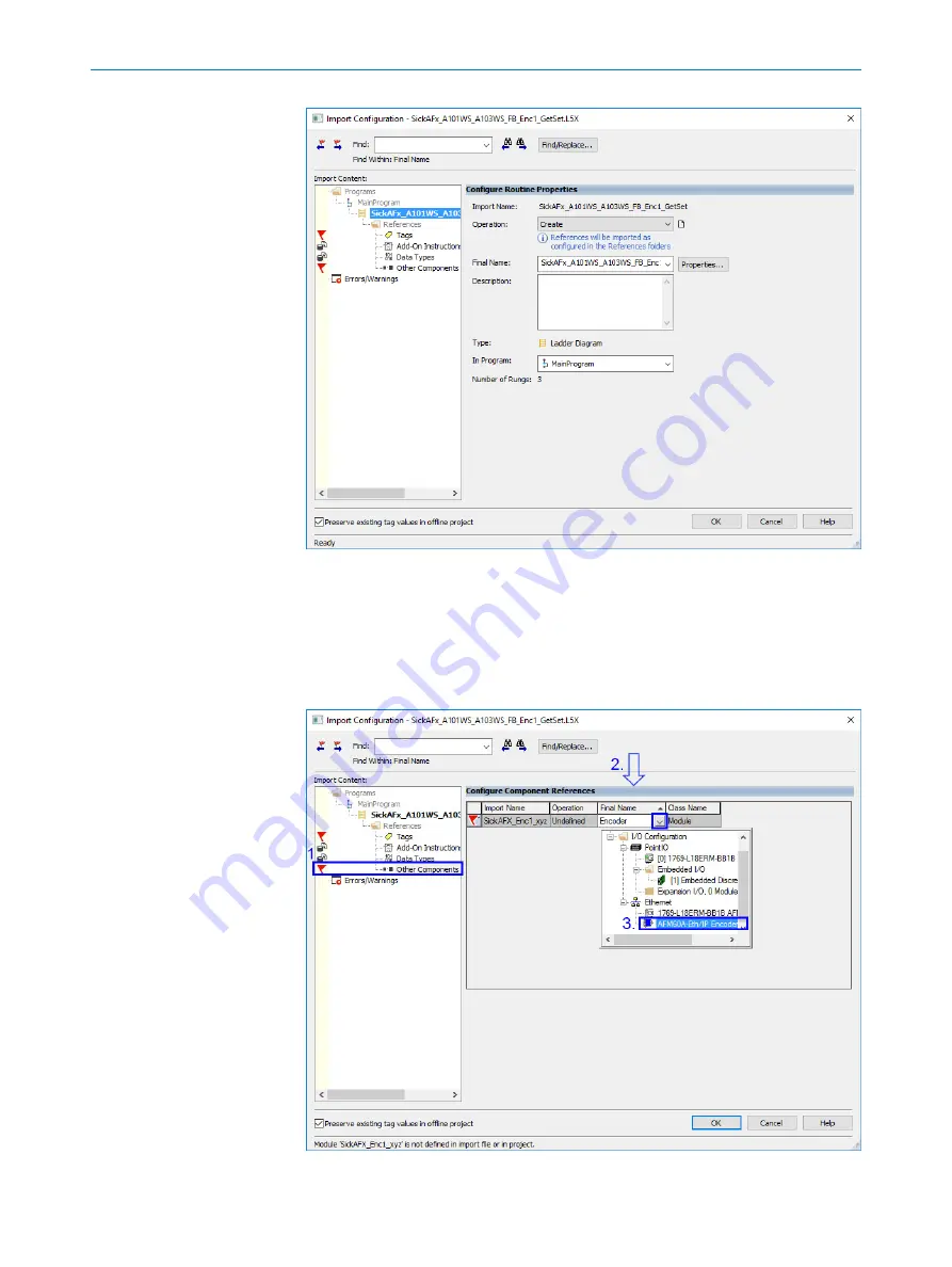 SICK EtherNet/IP AFM60 Operating Instructions Manual Download Page 58