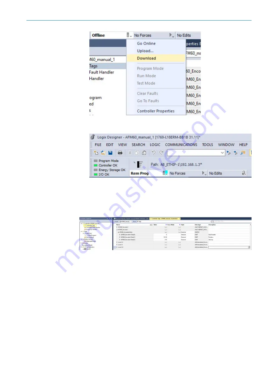 SICK EtherNet/IP AFM60 Operating Instructions Manual Download Page 71