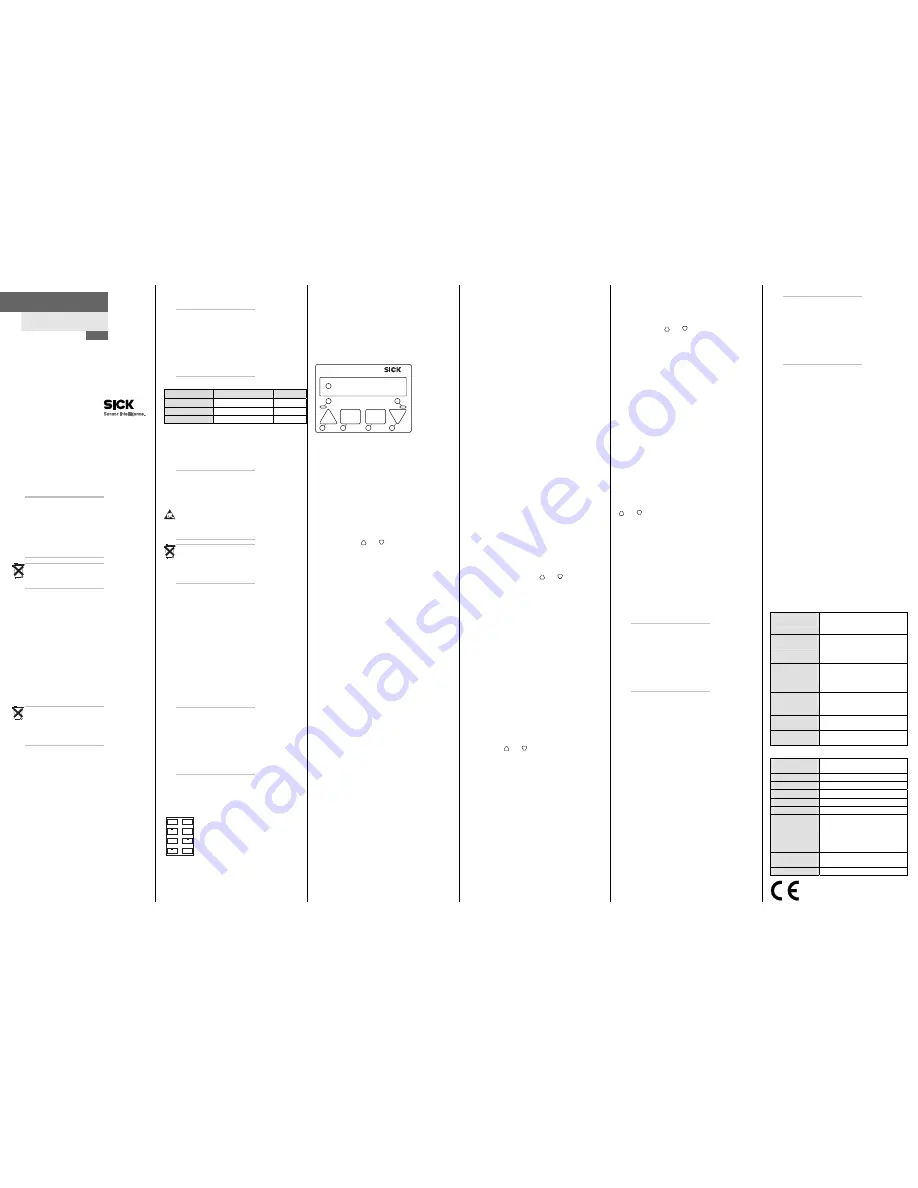 SICK PGT-10-S Operating Instructions Download Page 1