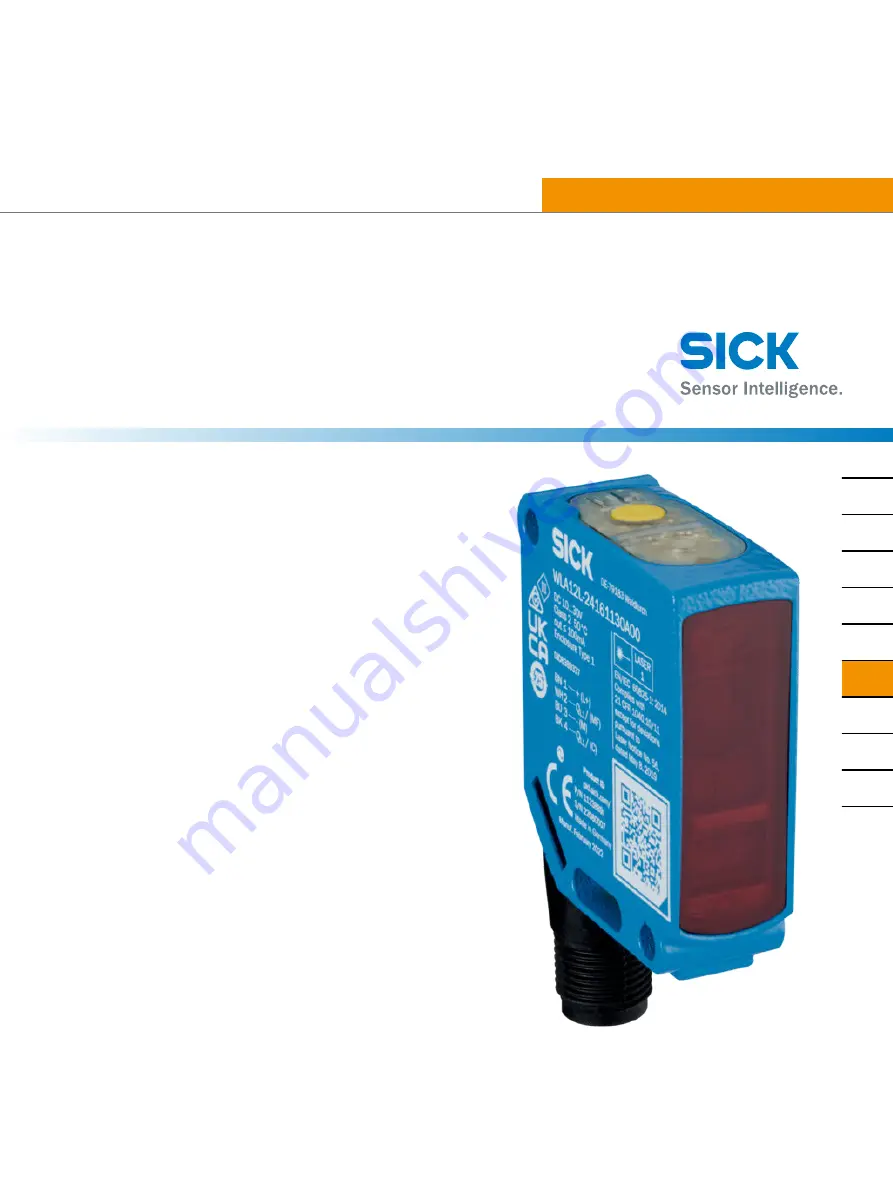 SICK WLA12L Скачать руководство пользователя страница 128