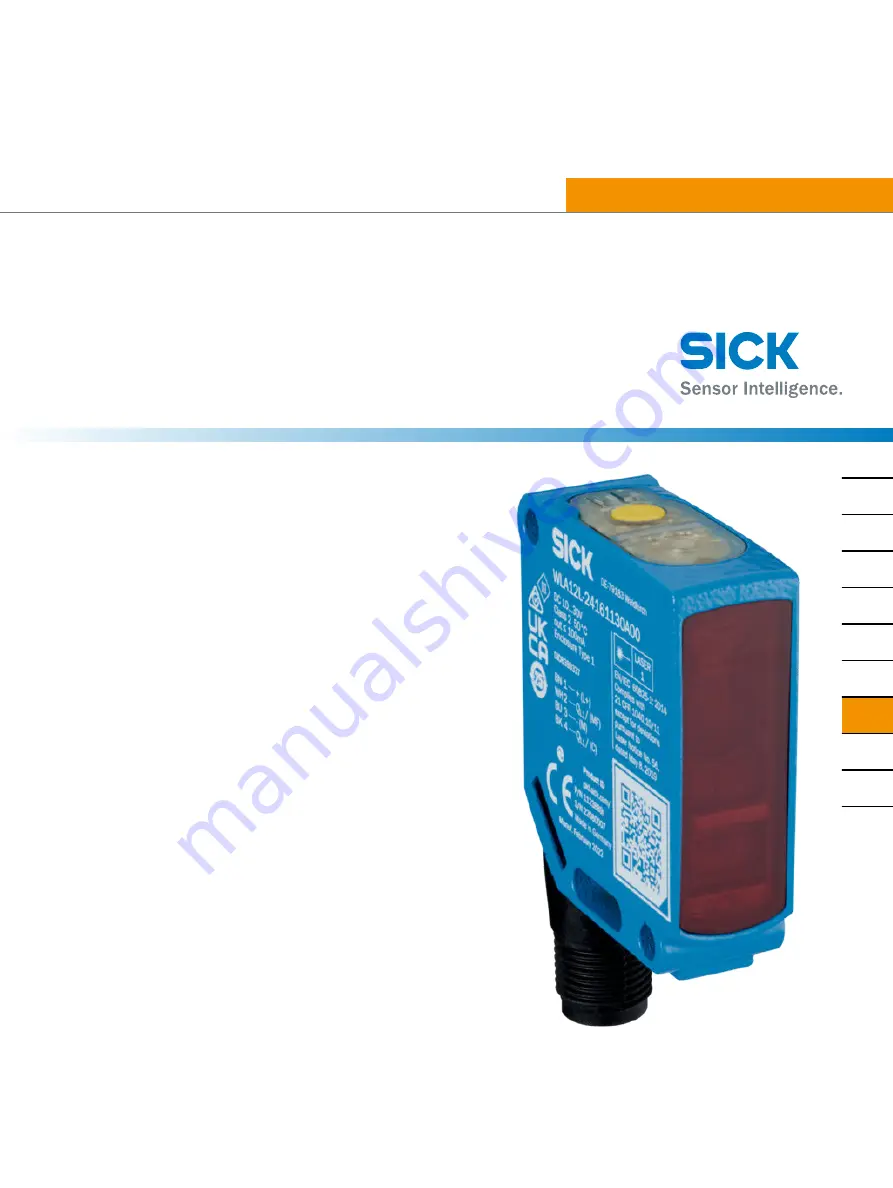 SICK WLA12L Скачать руководство пользователя страница 149