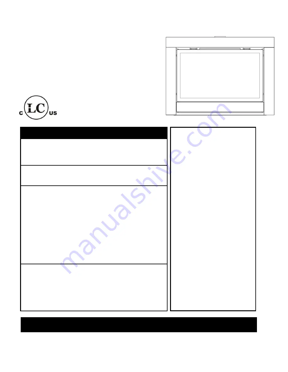 Sierra Flame BRADLEY-36-NG Installation And Operating Instructions Manual Download Page 1