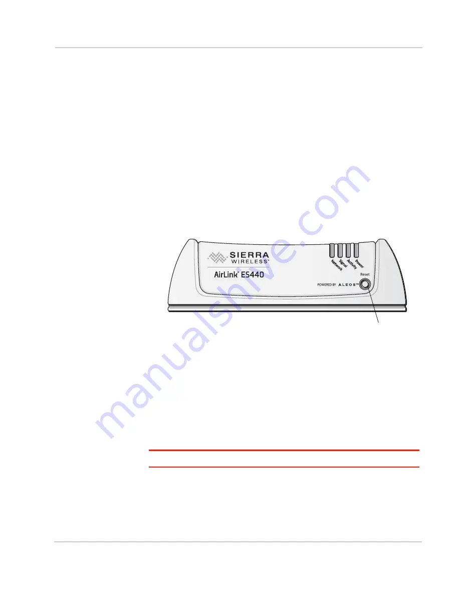 Sierra Wireless airlink es440 Скачать руководство пользователя страница 9