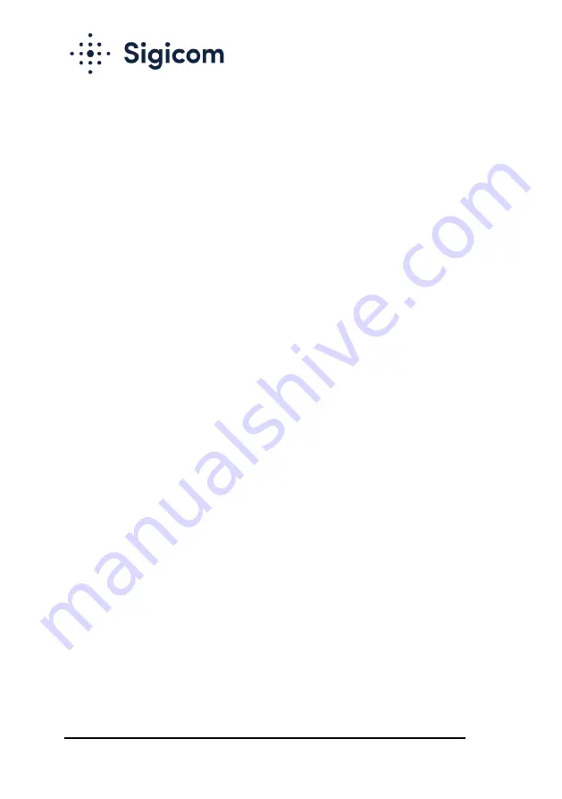 Sigicom 080-05222-0 Manual Download Page 13