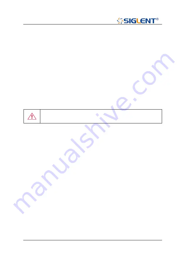 SIGLENT SSA5000A Quick Manual Download Page 9