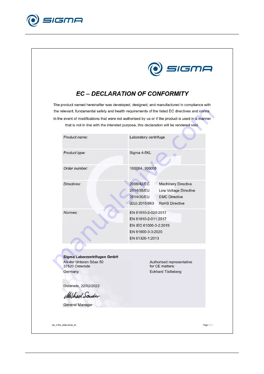 Sigma 4-5KL Скачать руководство пользователя страница 75