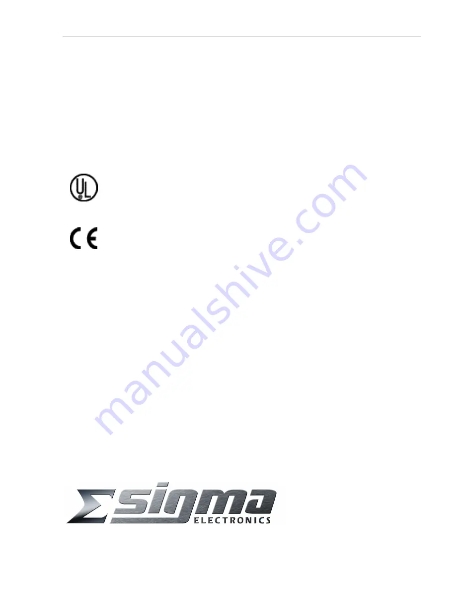 Sigma DA5320 Owner'S Manual Download Page 3