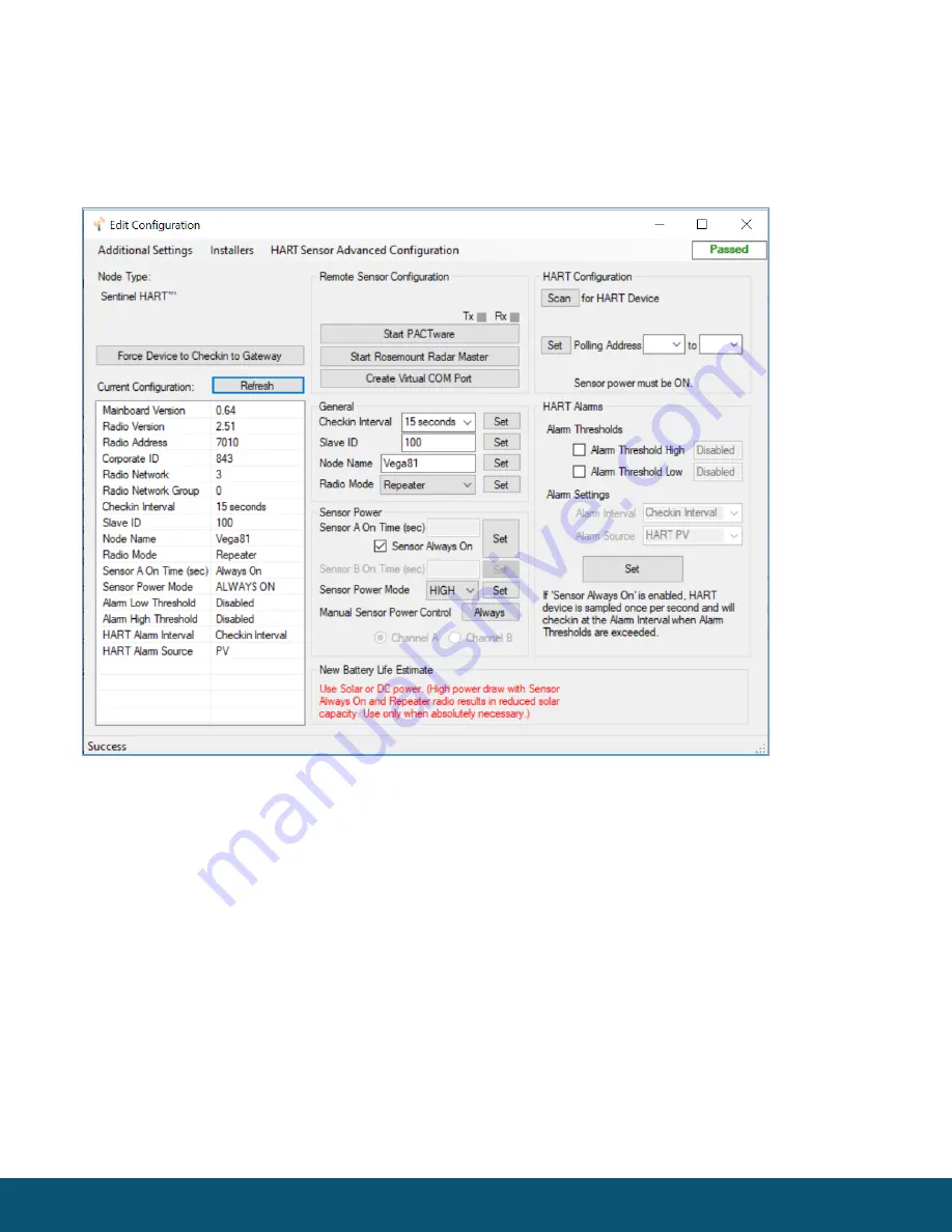 SIGNAL FIRE GWS-CBBL Interface Manual Download Page 12