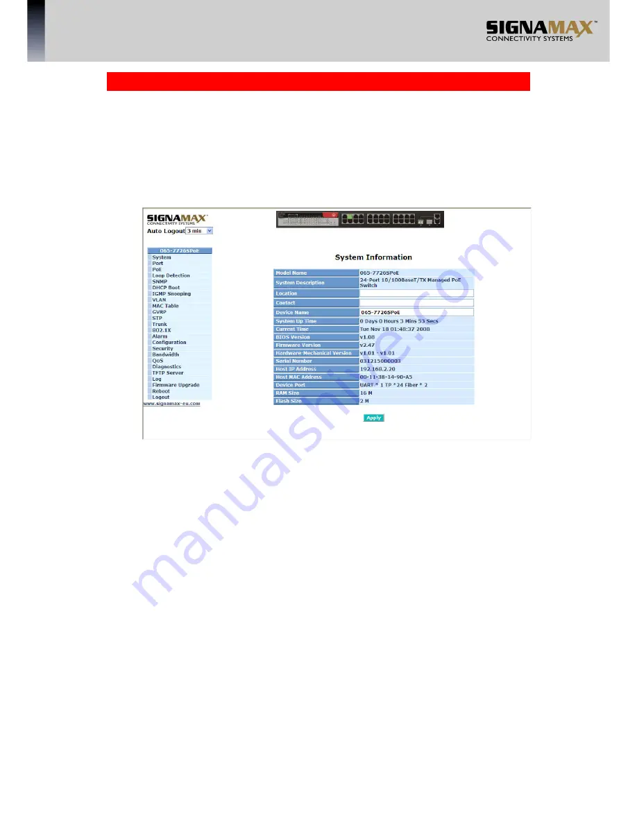 SignaMax 065-7726SPOE User Manual Download Page 35