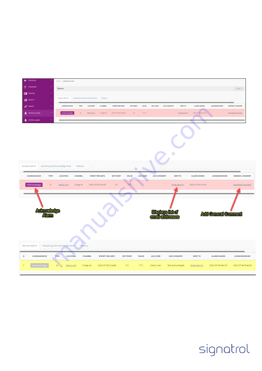 Signatrol Cadmus CTX-203 Operating Manual Download Page 53