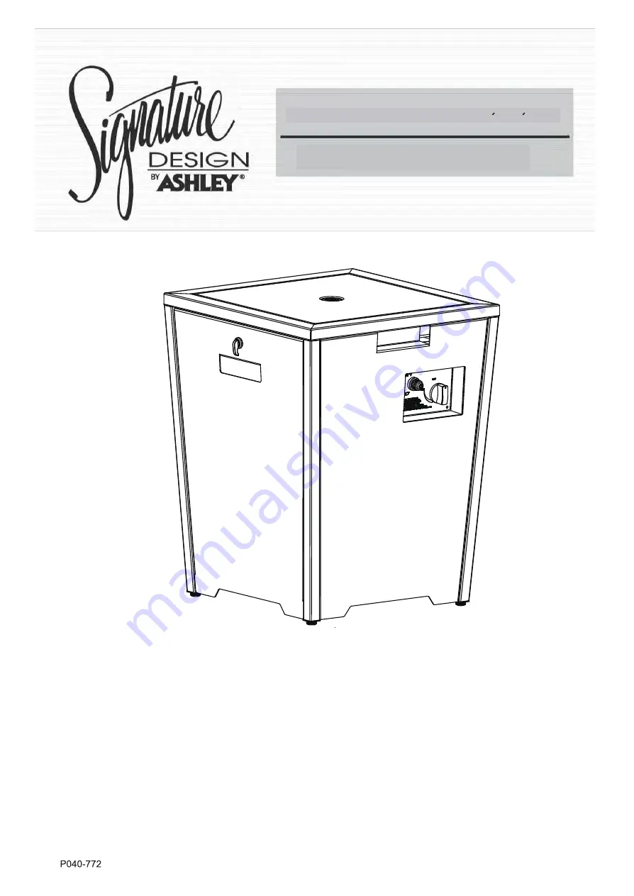 Signature Design by Ashley P040-772 User Manual Download Page 14