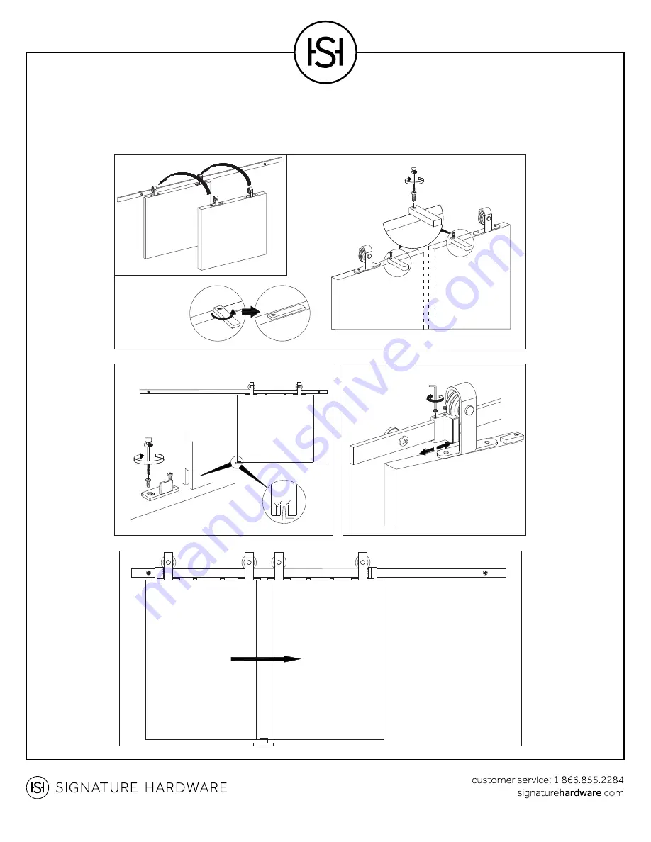 Signature Hardware Battista Cabinet Door Скачать руководство пользователя страница 3