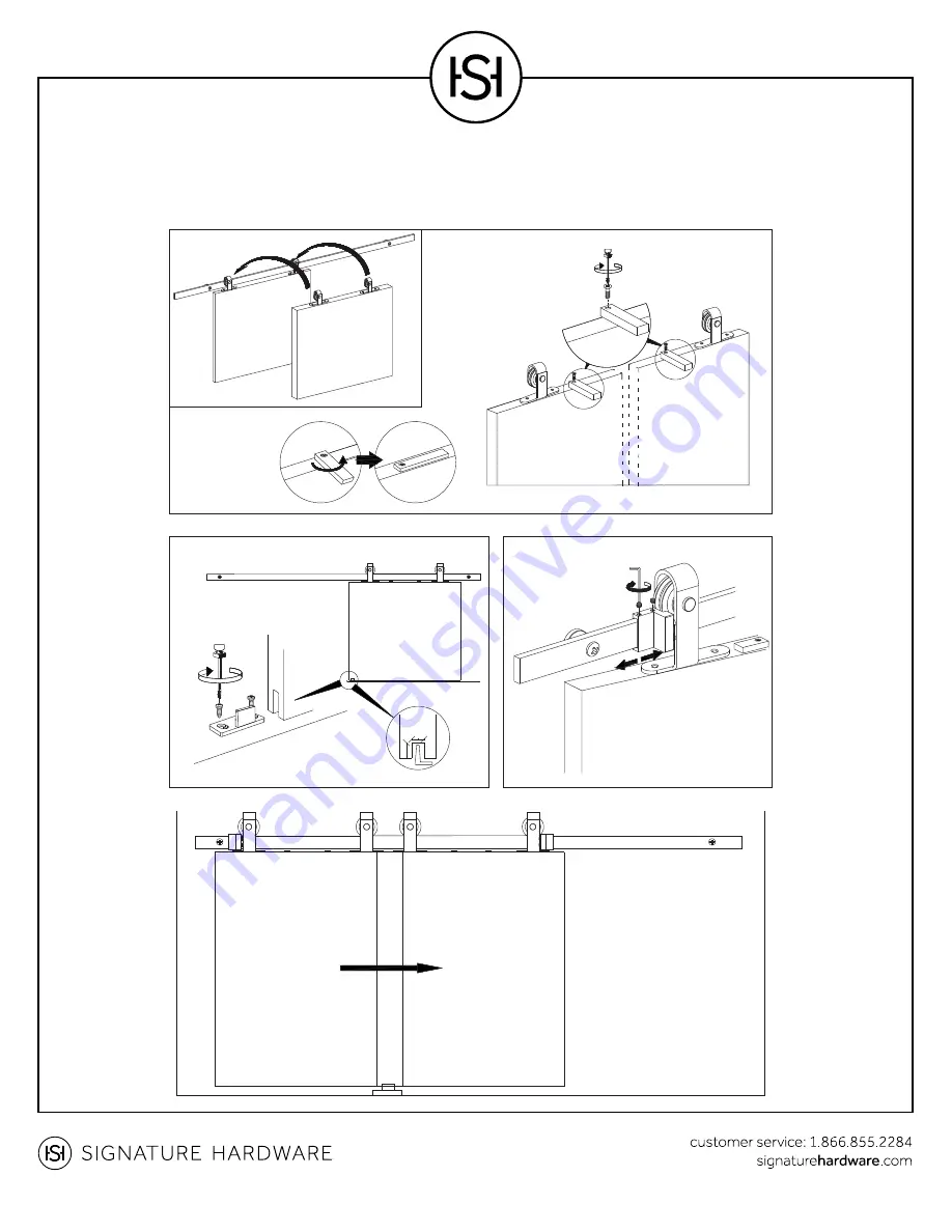 Signature Hardware Battista Cabinet Door Hardware Installation Instructions Download Page 5