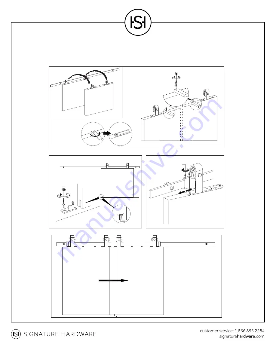 Signature Hardware Battista Cabinet Door Hardware Installation Instructions Download Page 9