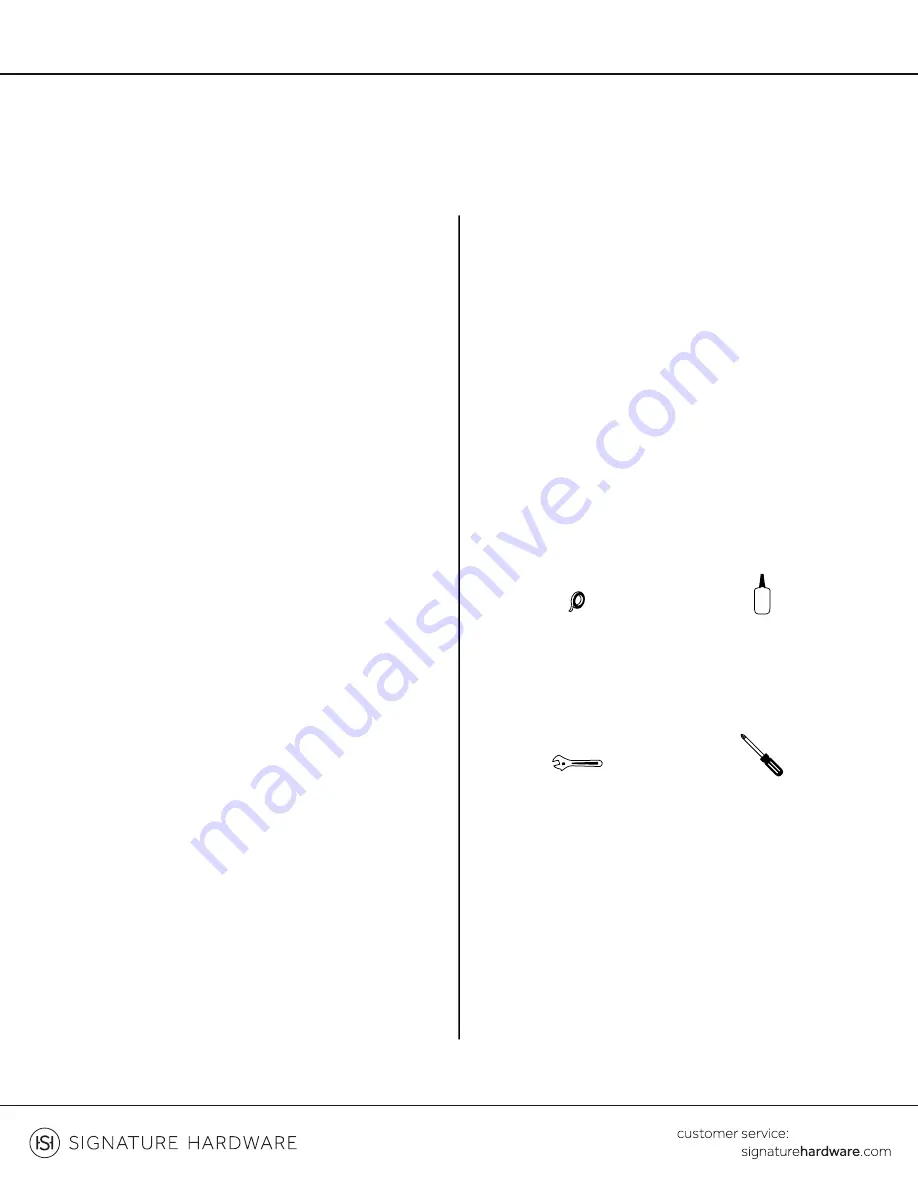 Signature Hardware RIGI 948604 Manual Download Page 1