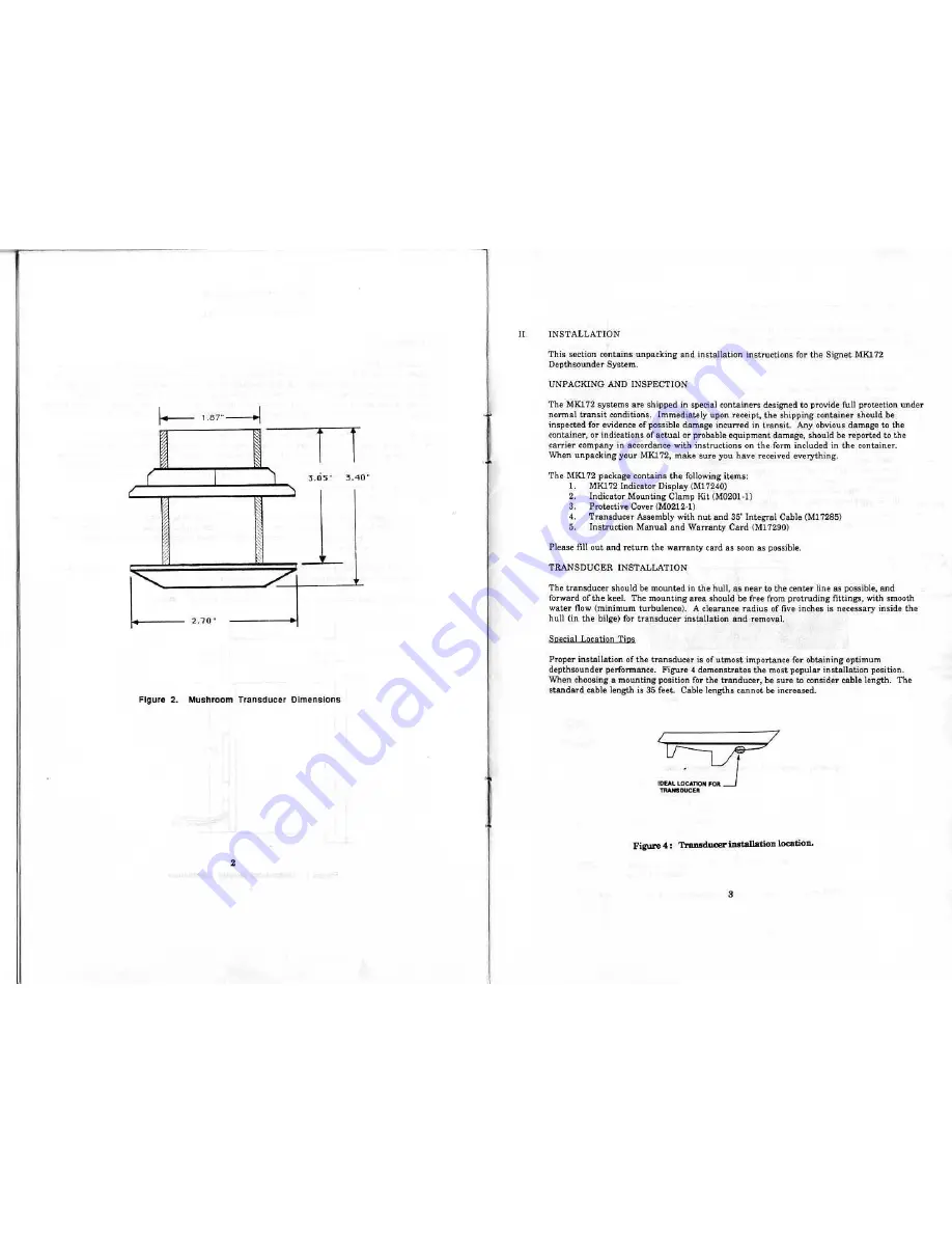 Signet Marine SL 172 Instruction Manual Download Page 4