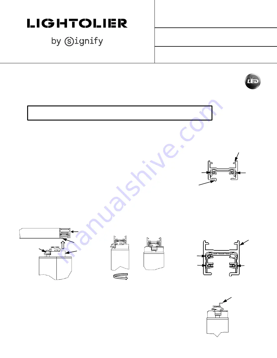 SIGNIFY Lightolier LyteSpan BoldFlood Quick Manual Download Page 1