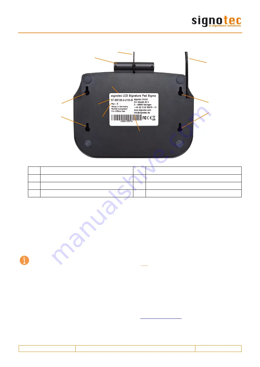 Signotec Sigma LITE Скачать руководство пользователя страница 7