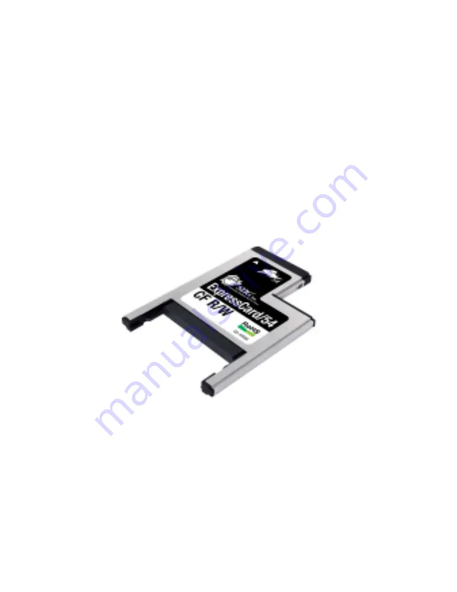 SIIG ExpressCard/54 CF R/W Quick Installation Manual Download Page 2